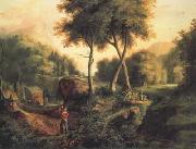 Thomas Cole Landscape (mk13) France oil painting artist